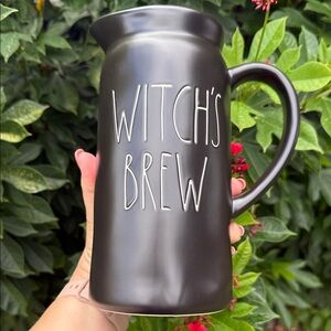 Rae Dunn Black Witch's Brew Pitcher